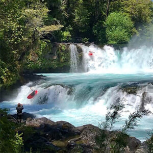 Upper Rio Fuy Waterfall Kayaking in Chile