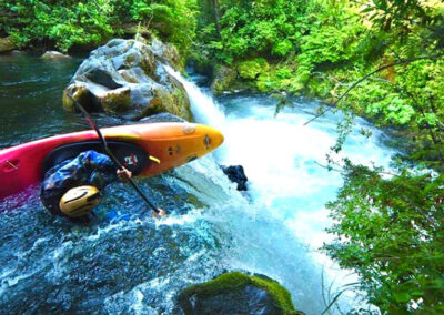 kayaking chile palguin waterfall