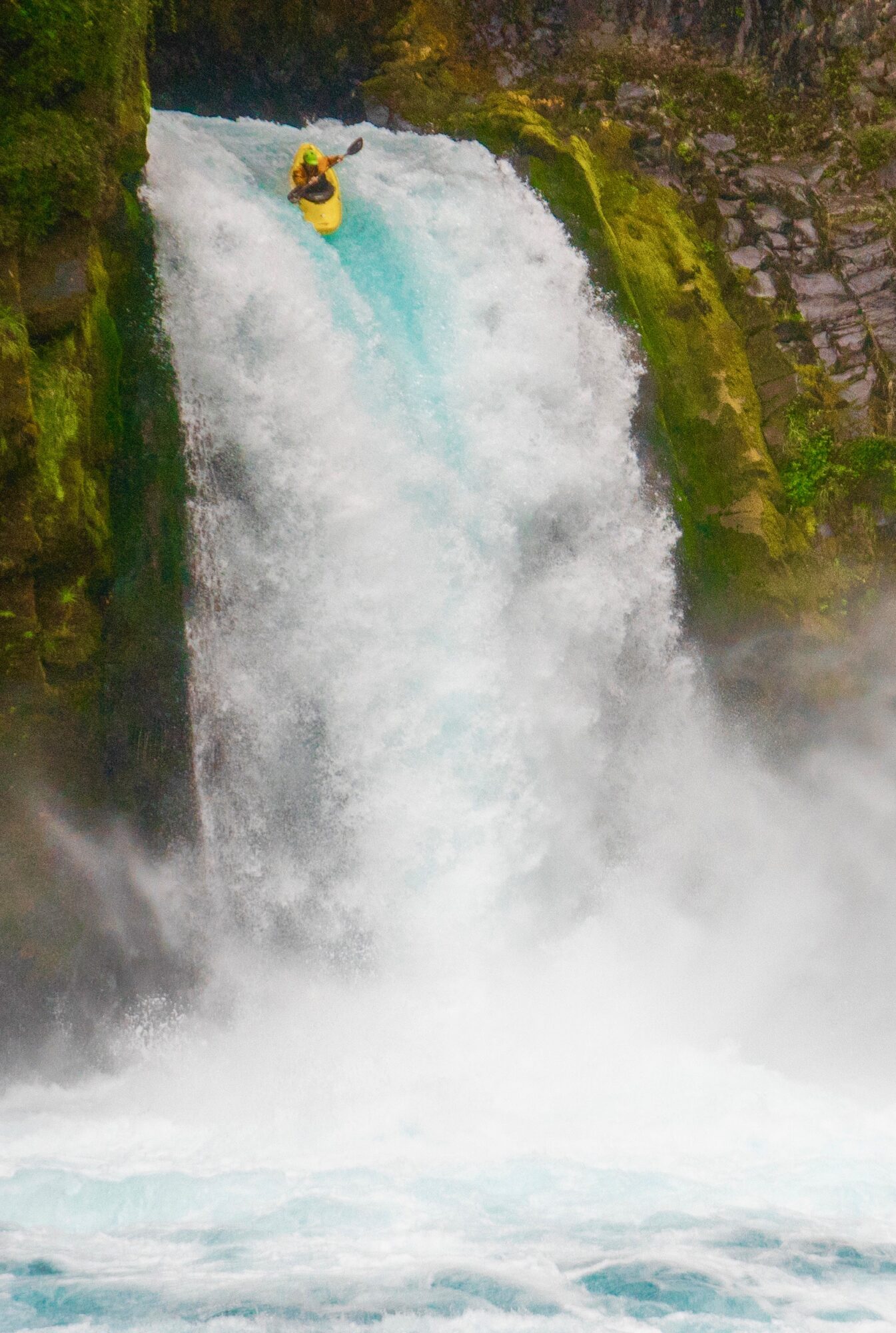 Kayaking Chile Blue Waterfalls