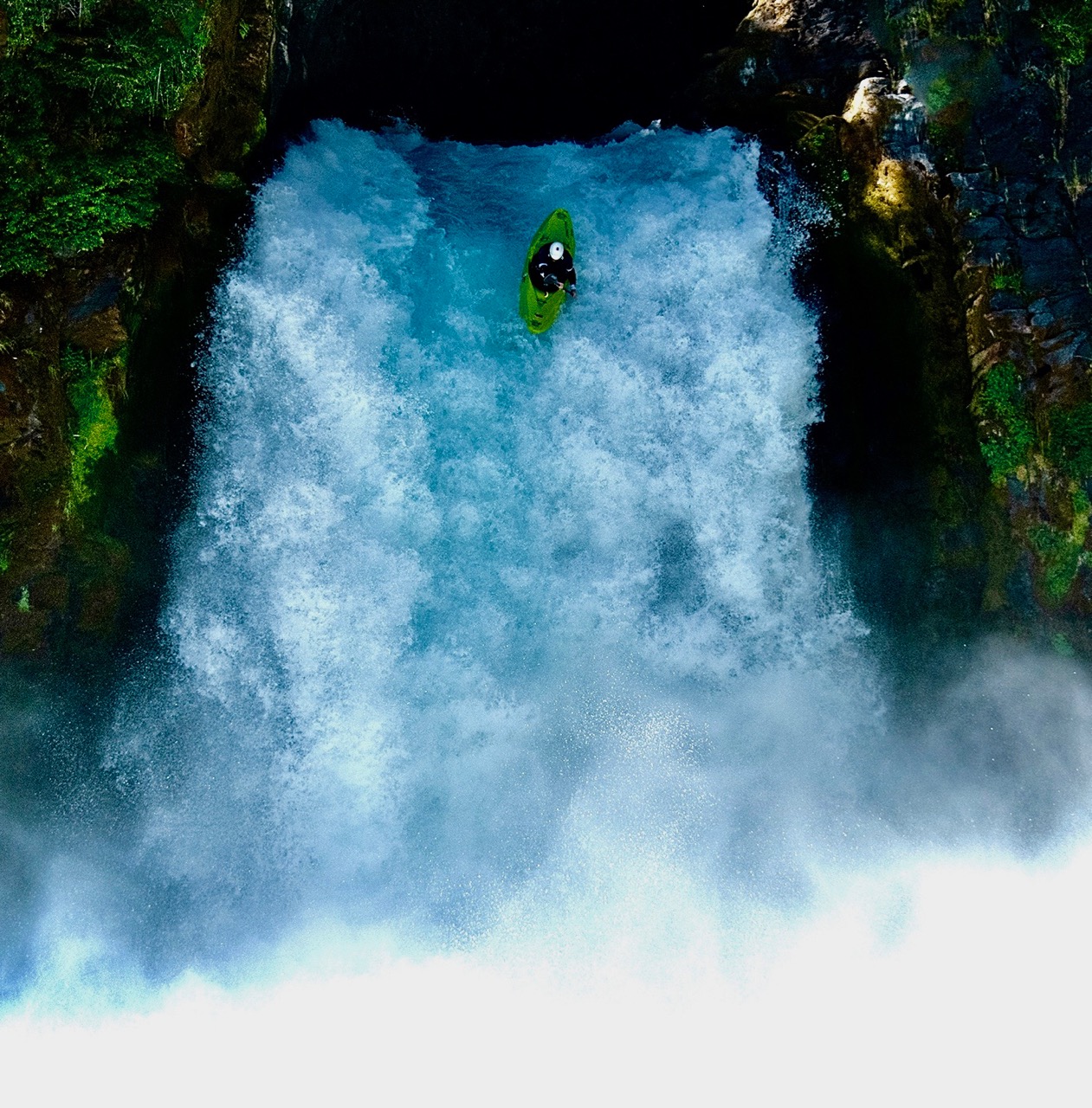 Kayaking Chile Fuy River Waterfall